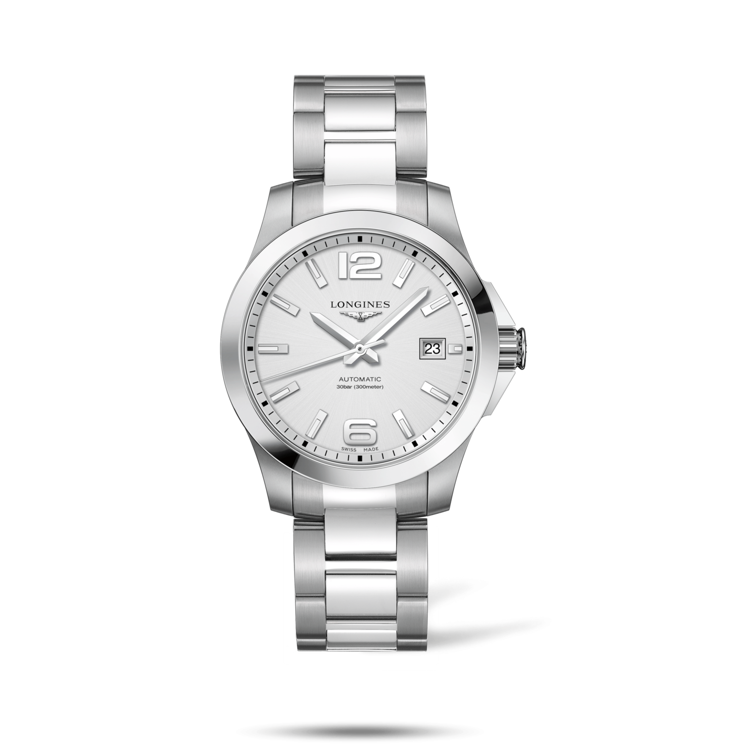 Conquest Silver Dial 30MM Quartz L37764766