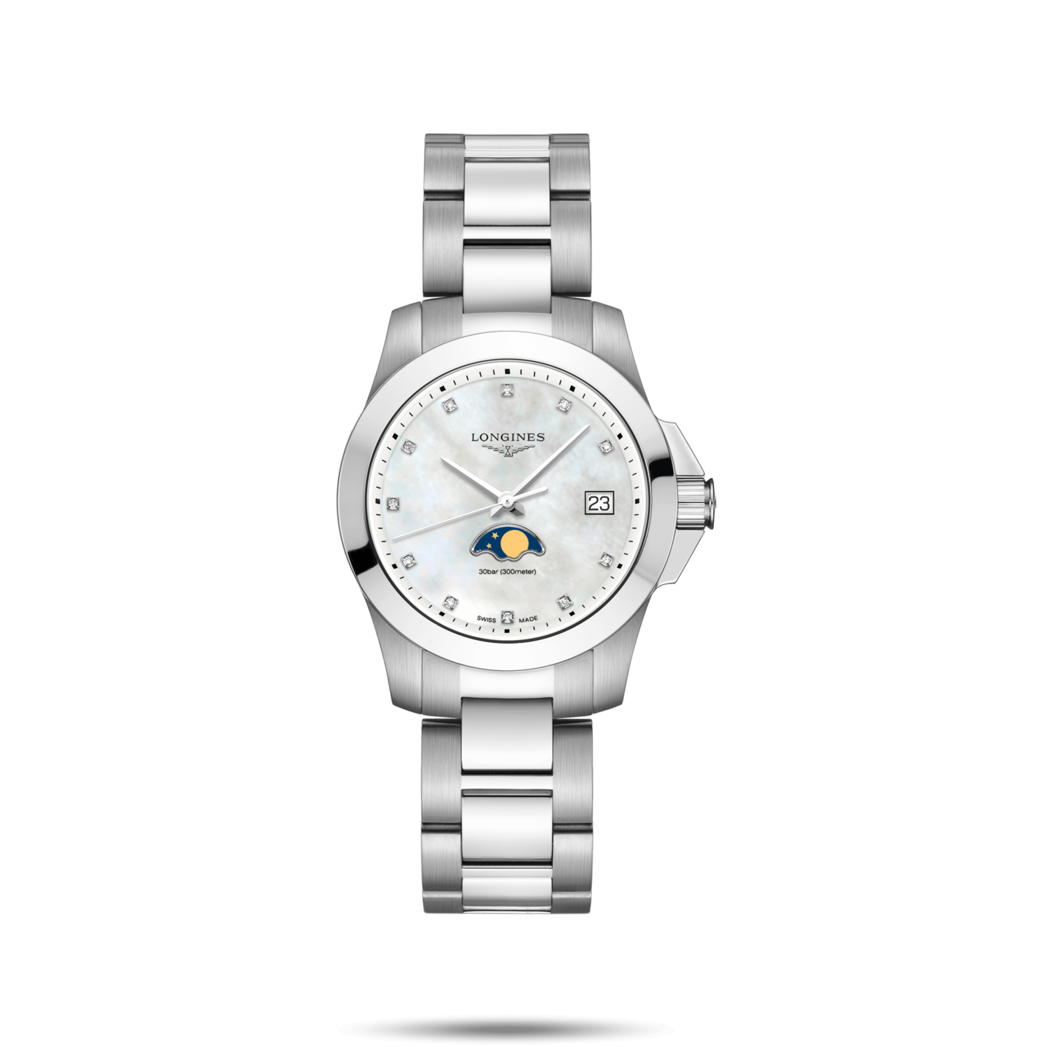 Conquest Mother of Pearl Dial 34MM Quartz L33814876