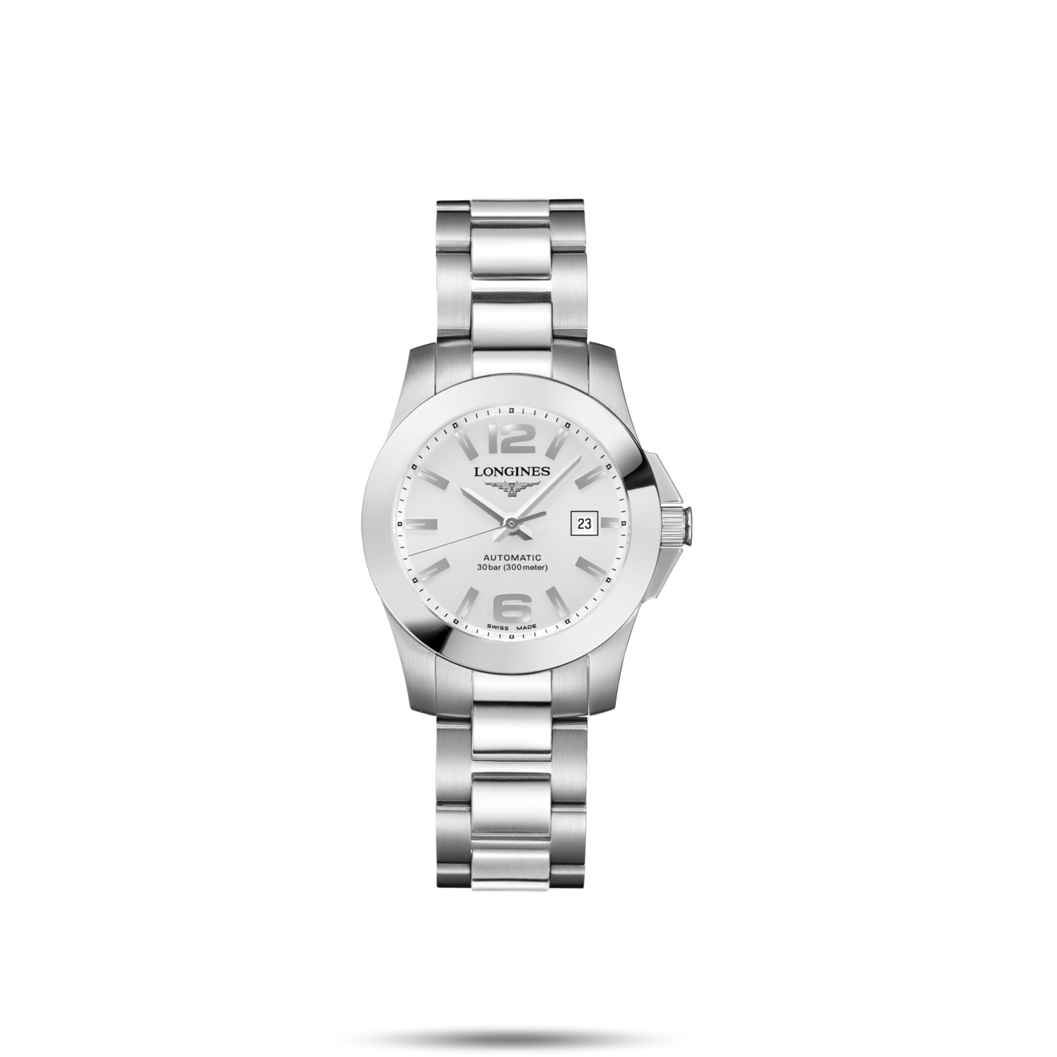 Conquest Silver Dial 30MM Quartz L32764766