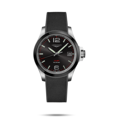 Conquest V.H.P. Black Dial 41MM Quartz  L37194569