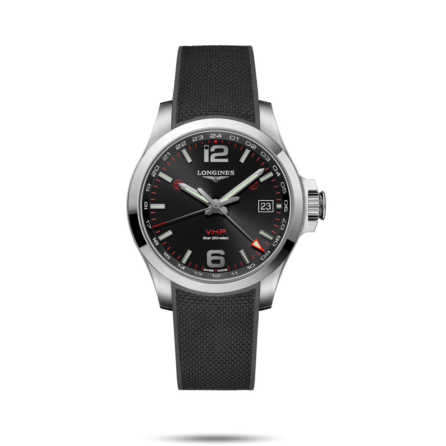 Conquest V.H.P. Black Dial 41MM Quartz  L37184569