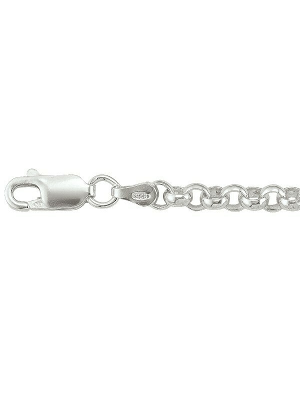 Silver Hollow Rolo Link Chain