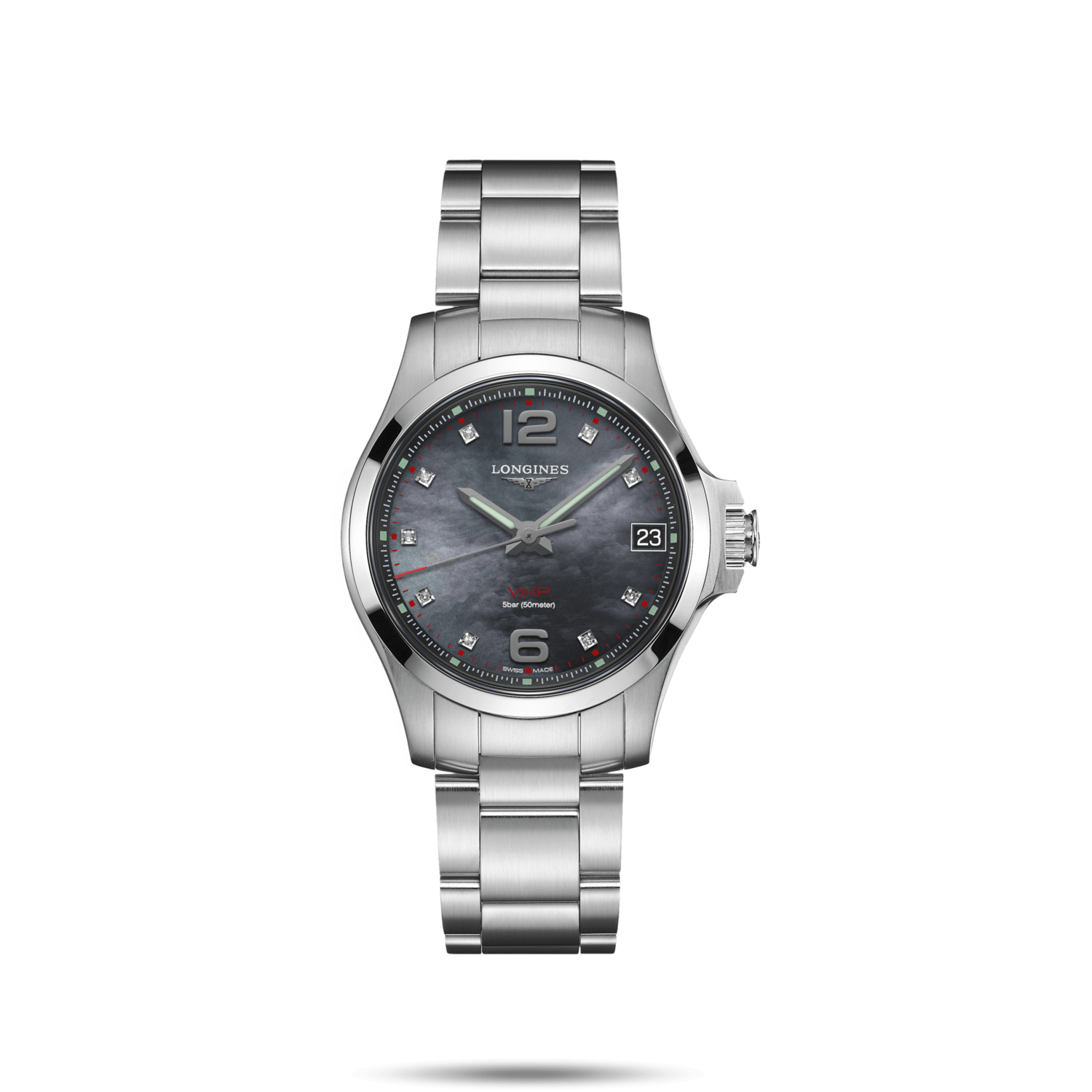 Conquest V.H.P. Mother of Pearl Dial 36MM Quartz L33164886 Conquest V.H.P. Mother of Pearl Dial 36MM Quartz L33164886