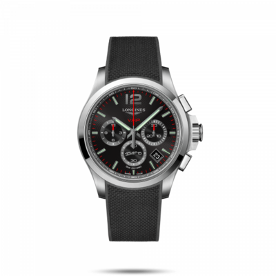 Conquest V.H.P. Black Dial 42MM Quartz  L37174569
