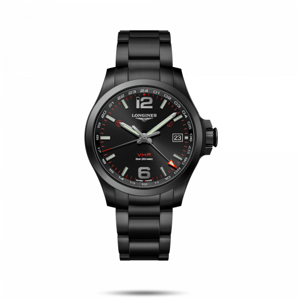 Conquest V.H.P. Black Dial 41MM Quartz L37182566