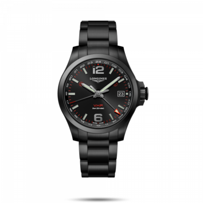 Conquest V.H.P. Black Dial 41MM Quartz L37182566