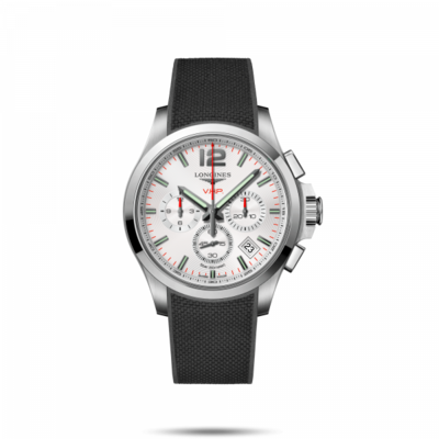 Conquest V.H.P. White Dial 42MM Quartz  L37174769