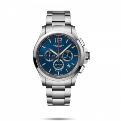 Conquest V.H.P. Blue Dial 44MM Quartz  L37274769