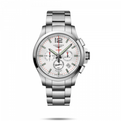 Conquest V.H.P. White Dial 44MM Quartz  L37274766