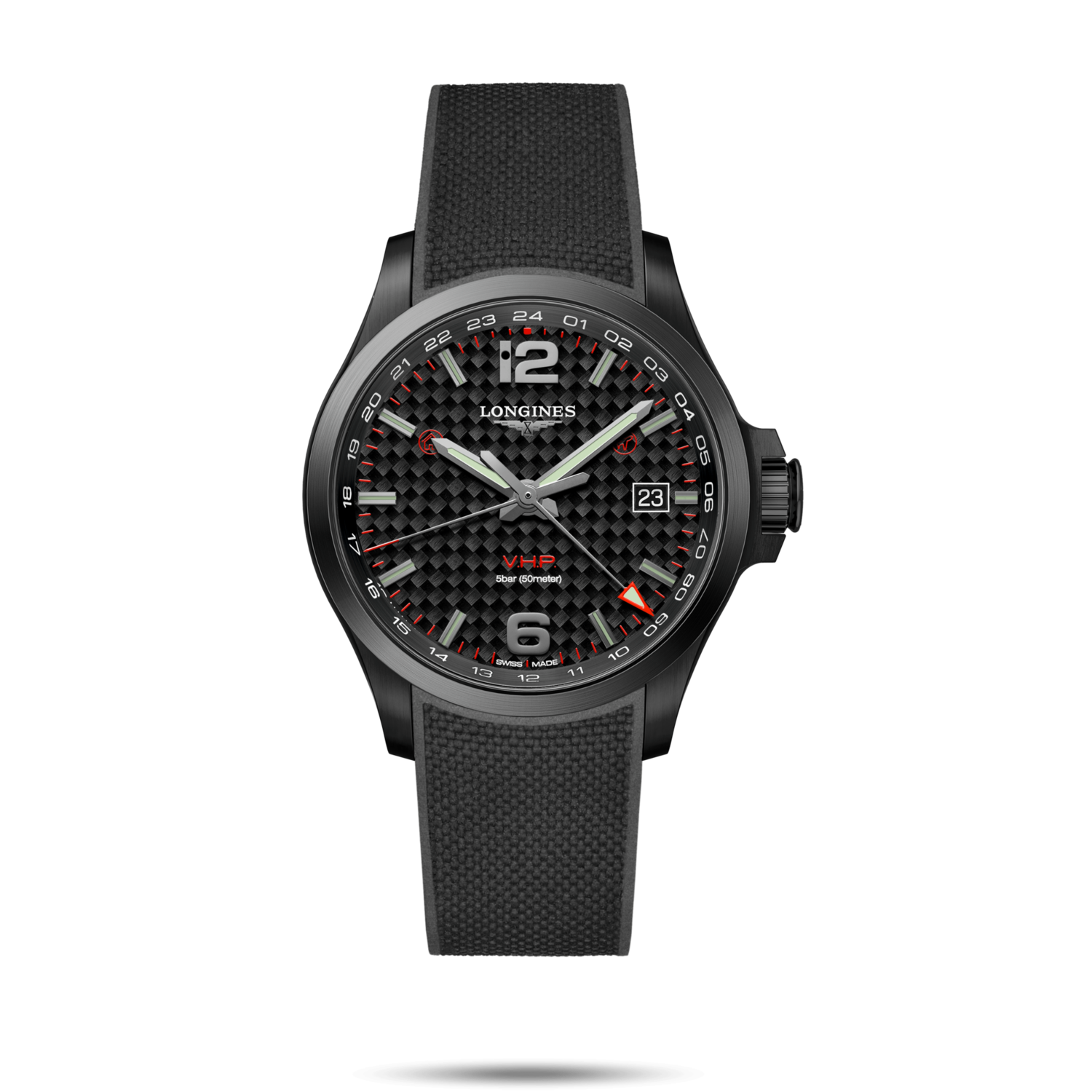 Conquest V.H.P. Black Dial 43MM Quartz  L37282669
