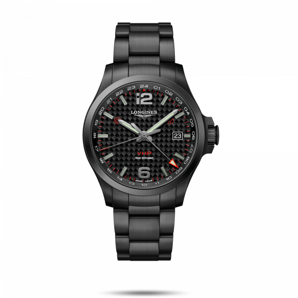 Conquest V.H.P. Black Dial 43MM Quartz  L37282666