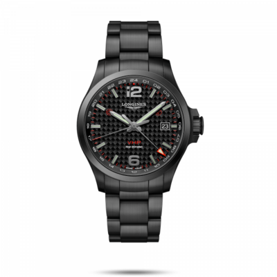 Conquest V.H.P. Black Dial 43MM Quartz  L37282666
