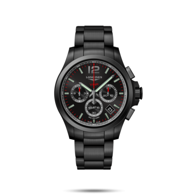 Conquest V.H.P. Black Dial 42MM Quartz L37172566