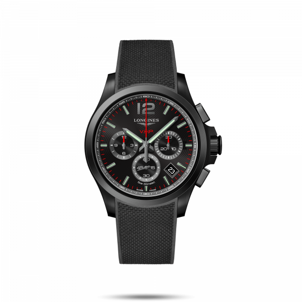 Conquest V.H.P. Black Dial 42MM Quartz  L37172569