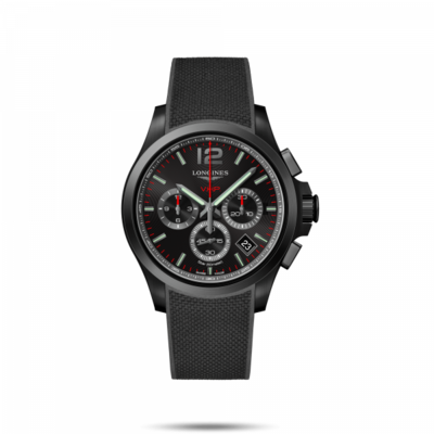 Conquest V.H.P. Black Dial 42MM Quartz  L37172569