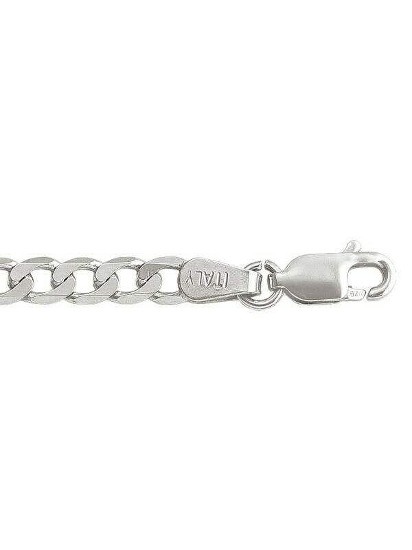 Silver Rhodium Solid Open Link Chain Silver Rhodium Solid Open Link Chain