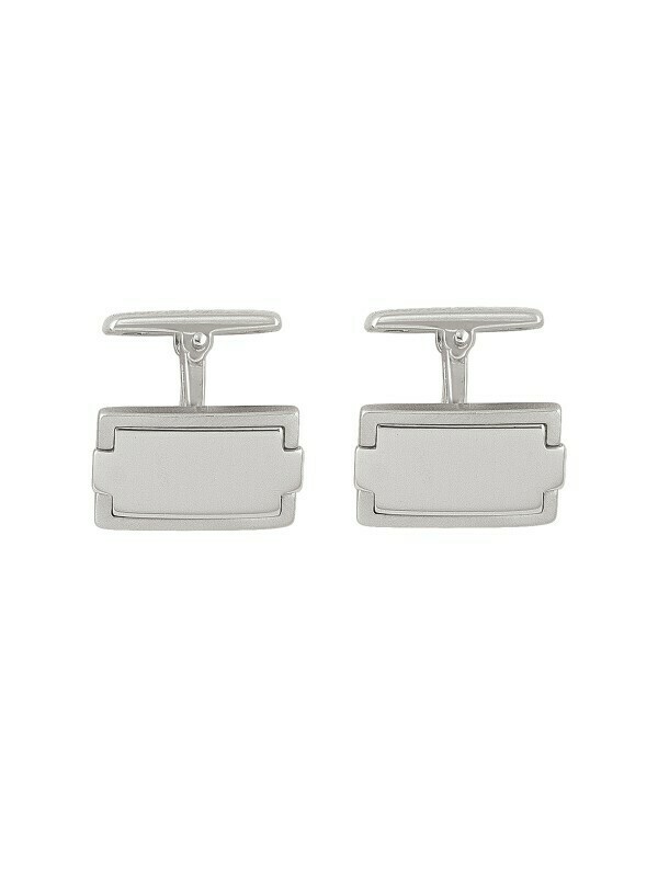 Silver Fancy Cufflink