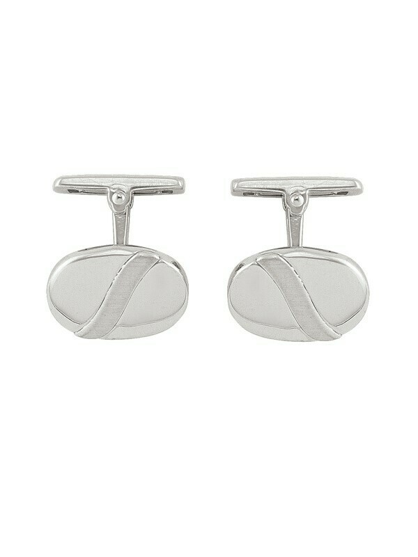 Silver Fancy Cufflink