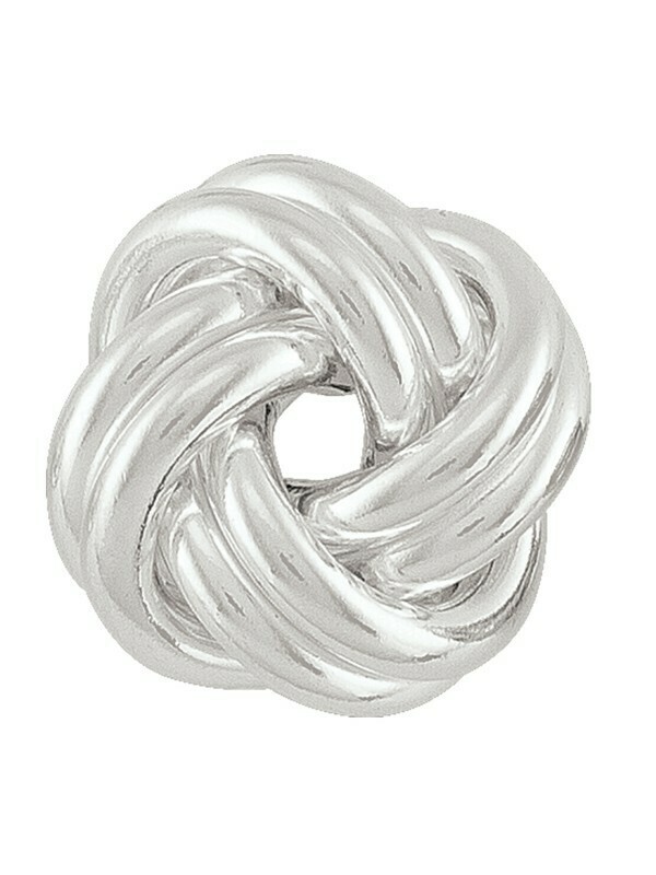 Sterling Silver Love Knot Earring