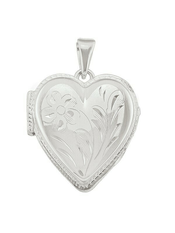 Sterling Silver Heart Shaped Locket