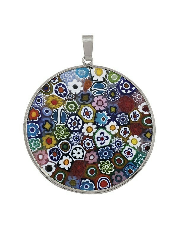 Sterling Silver Murano Glass Pendant