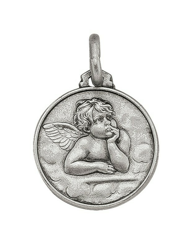 Sterling Silver Angel Medal