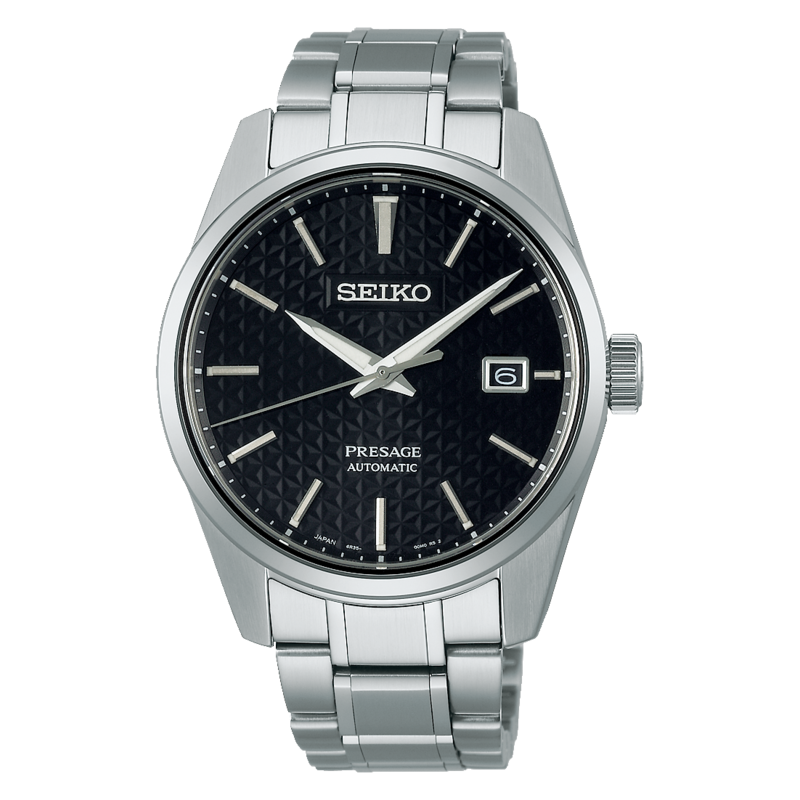 Seiko Presage Black Dial Sharp Edged Series 39MM Automatic SPB203