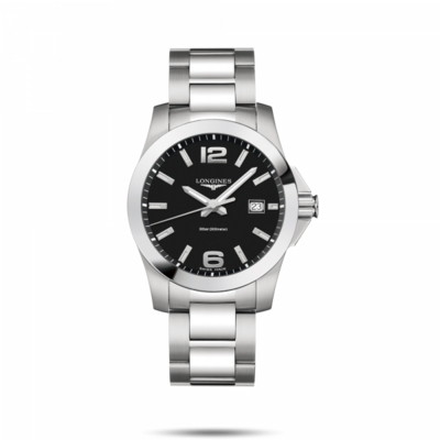 Conquest Black Dial 41MM Quartz L37594586