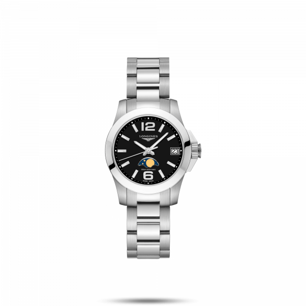 Conquest Black Dial 30MM Quartz L33804586