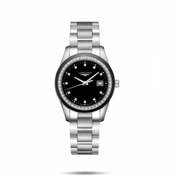 Conquest Classic Black Dial 36MM Quartz L23870576