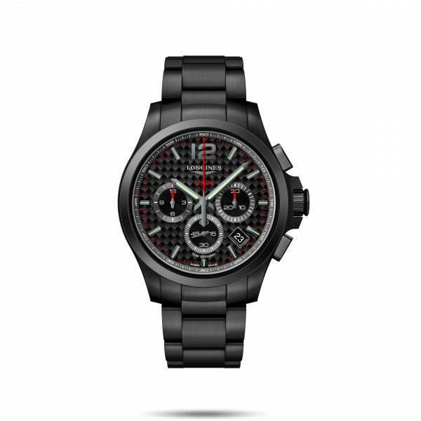 Conquest V.H.P. Black Dial 42MM Quartz L37172666
