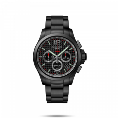 Conquest V.H.P. Black Dial 42MM Quartz L37172666