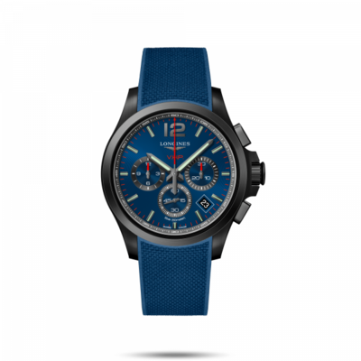 Conquest V.H.P. Blue Dial 42MM Quartz  L37172969
