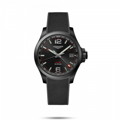 Conquest V.H.P. Black Dial 41MM Quartz  L37182569