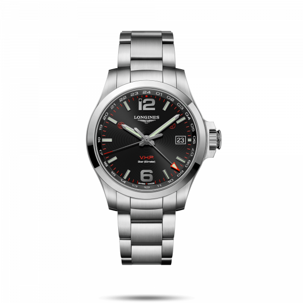 Conquest V.H.P. Black Dial 41MM Quartz  L37184566