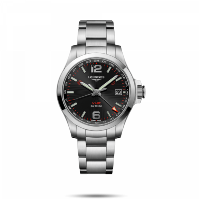 Conquest V.H.P. Black Dial 41MM Quartz  L37184566
