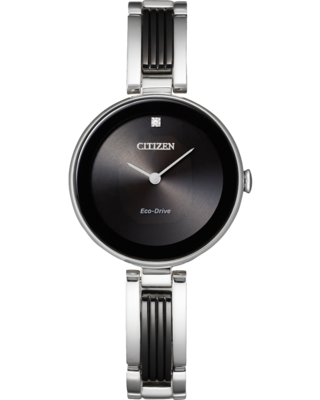 Citizen Arezzo Black Dial 28MM Eco-Drive EX1538-50E