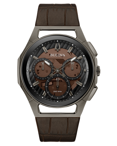 Curv Chronograph Brown Dial 43MM Quartz 
98A231