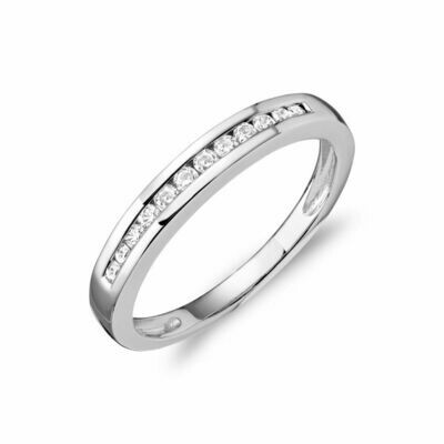 Channel Set Diamond Band 14KT White Gold 0.20 CTDI Channel Set Diamond Band 14KT White Gold 0.20 CTDI