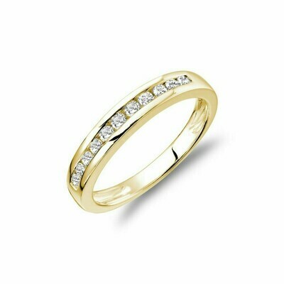 Channel Set Diamond Band 14KT Yellow Gold 0.30 CTDI Channel Set Diamond Band 14KT Yellow Gold 0.30 CTDI