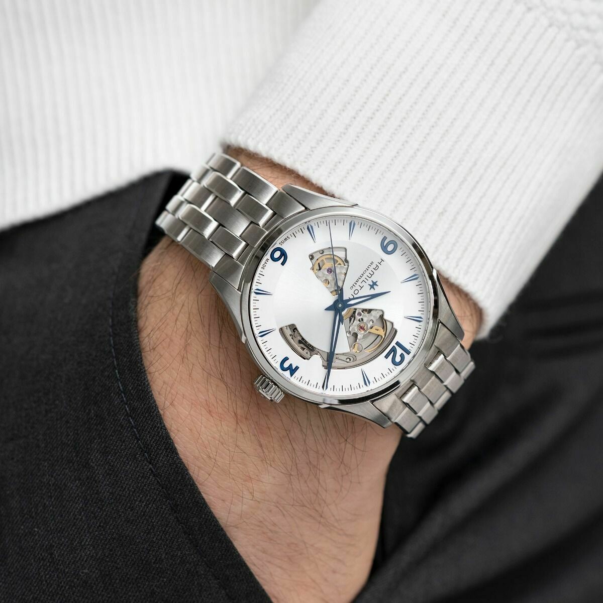 Hamilton Jazzmaster H32705152 | Swiss Automatic Watch | Kavar Jewellers Brampton