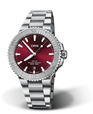 Oris Aquis Date Cherry Red Dial 42MM Automatic