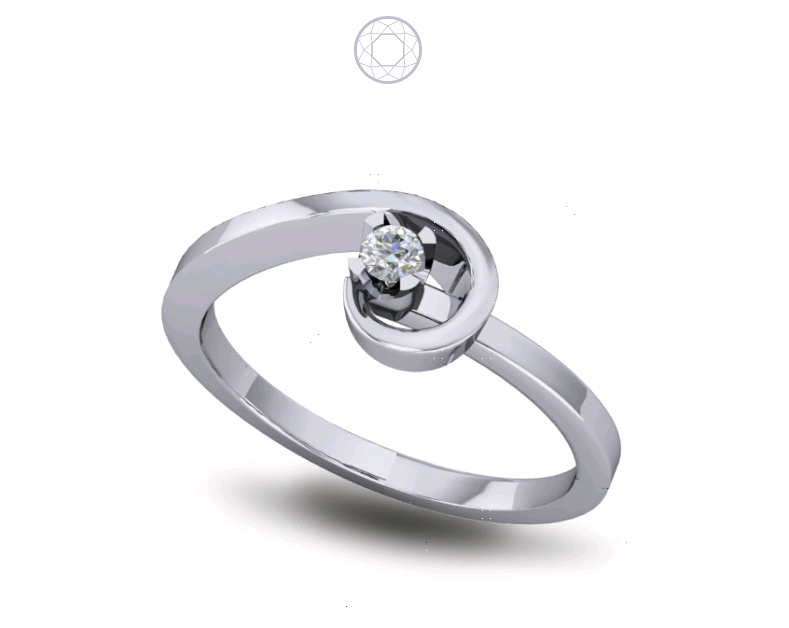 Solitaire Diamond Ring Rise Four Prong Solitaire Diamond Ring Rise Four Prong