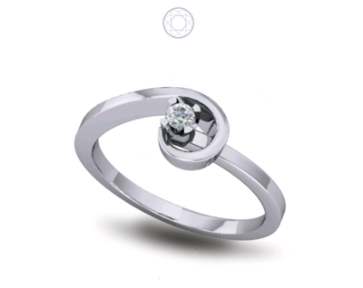Solitaire Diamond Ring Rise Four Prong Solitaire Diamond Ring Rise Four Prong
