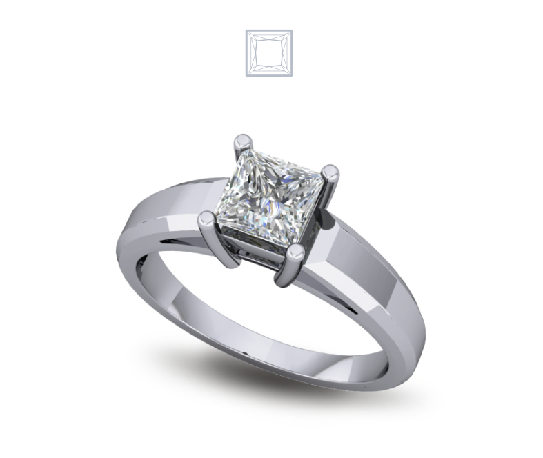 Solitaire Diamond Ring Four Prong Set Solitaire Diamond Ring Four Prong Set