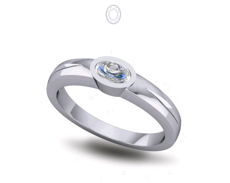 Solitaire Diamond Ring Bezel Set Solitaire Diamond Ring Bezel Set