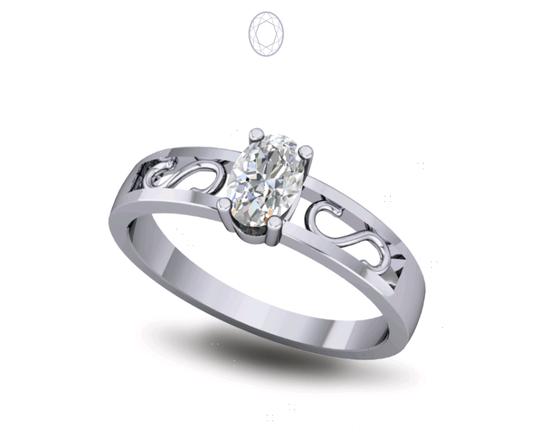 Solitaire Diamond Ring Four Prong Set Solitaire Diamond Ring Four Prong Set