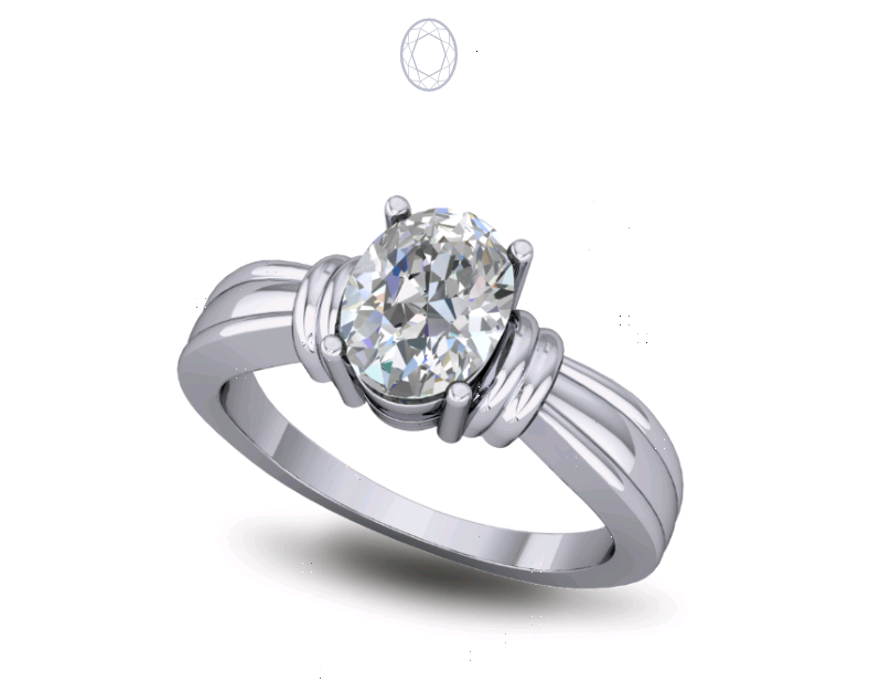 Solitaire Diamond Ring Four Prong Set Solitaire Diamond Ring Four Prong Set