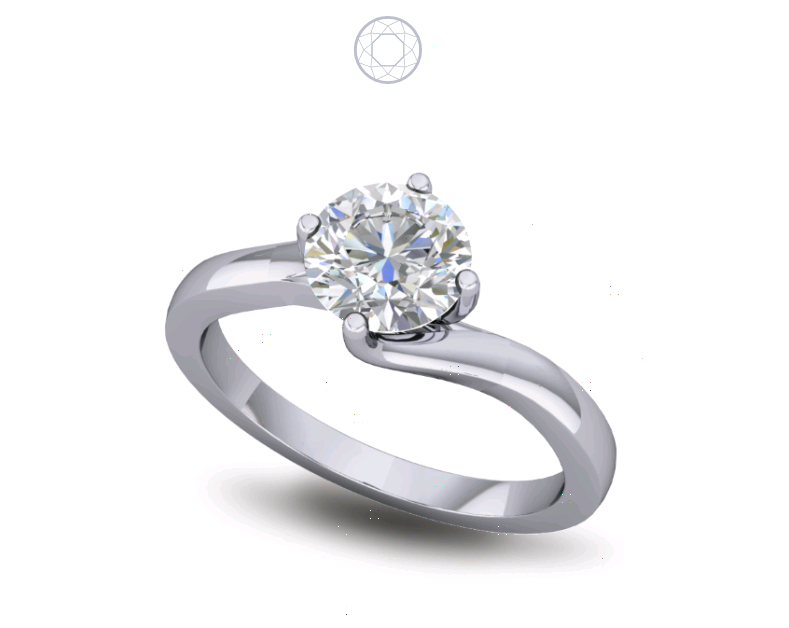 Solitaire Diamond Ring Trellis Set Solitaire Diamond Ring Trellis Set