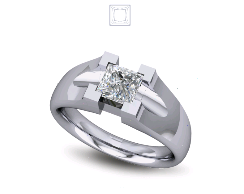 Solitaire Diamond Ring Bezel Set Solitaire Diamond Ring Bezel Set
